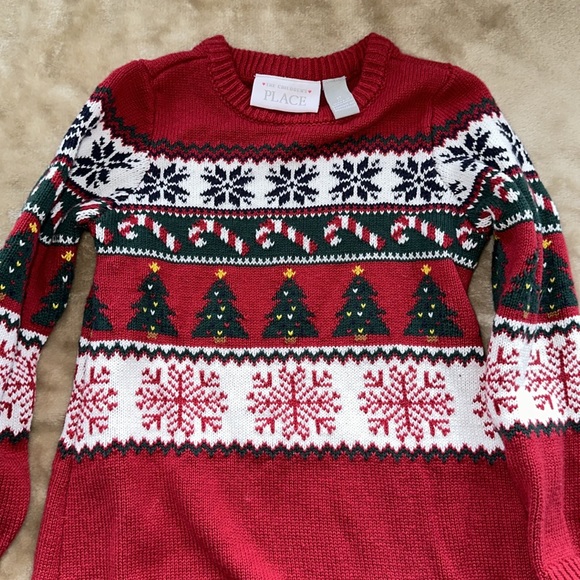 Children's Place Girls Christmas Sweater - Picture 2 of 3